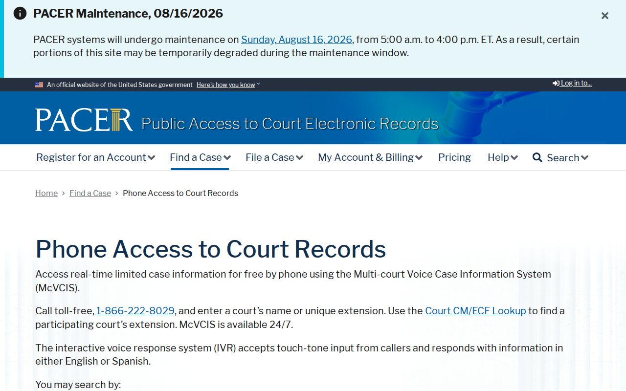 Fayette County court date research and federal phone record access