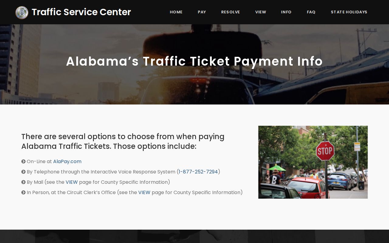 Fayette County traffic ticket payment lookup and citation fields